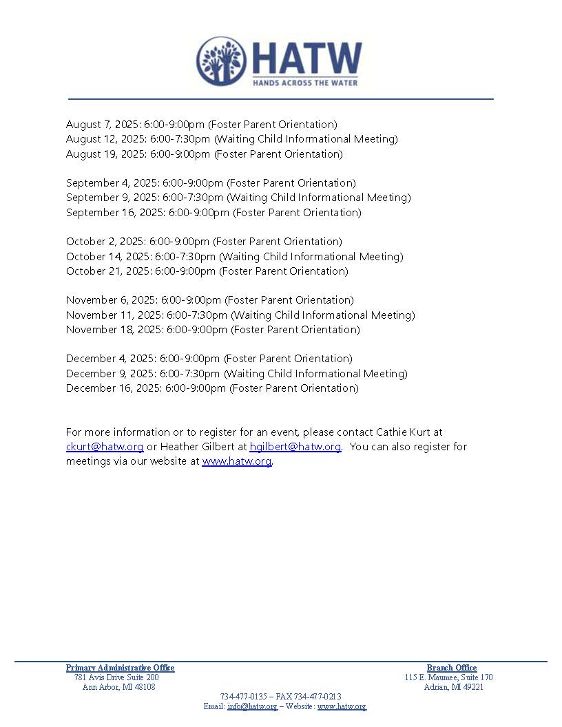 FC Orientation Schedule 2