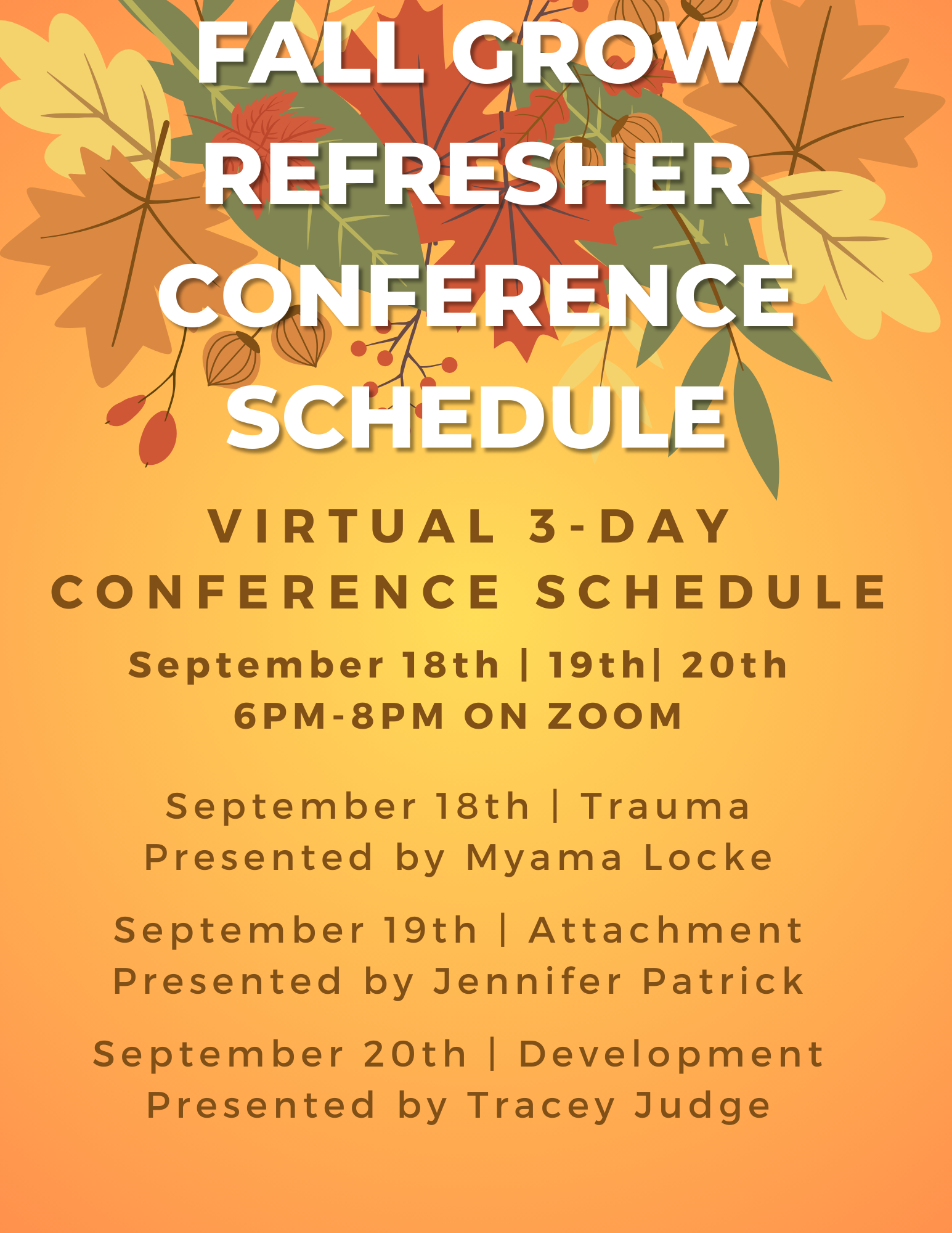 Fall Refresher 